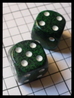 Dice : Dice - 6D Pipped - Green Chessex Speckled Recon - Ebay Jan 2010